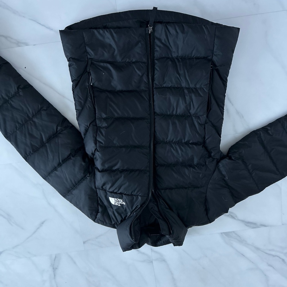 Women's Black Puffer Northface Jacket